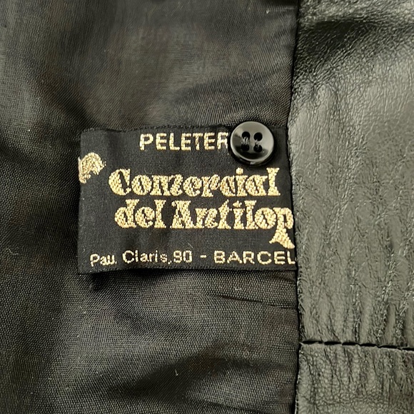 Vintage~Leather Coat~Full Length / 80’s~90’s - Picture 15 of 16